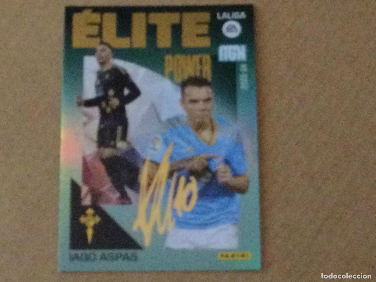 Cromos de f&uacute;tbol: Cromo panini megacracks 2023-24 Iago Aspas Celta elite power