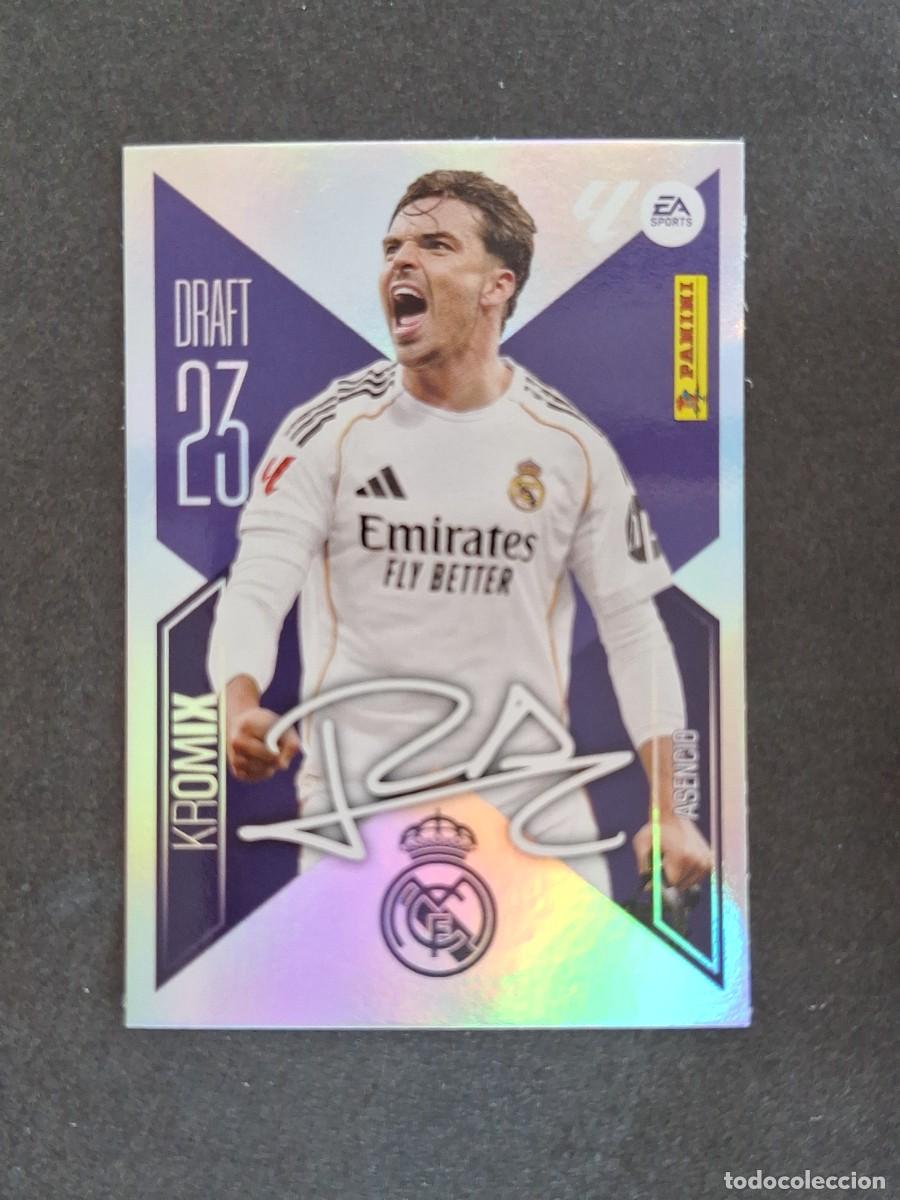Cromos de f&uacute;tbol: L1 ASENCIO REAL MADRID DRAFT 23 KROMIX LIGA ESTE 2026 2027 26 27 NUNCA PEGADO SIN PEGAR