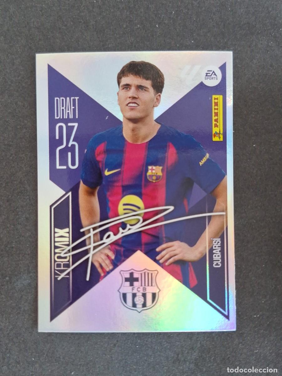 Cromos de f&uacute;tbol: L1 CUBARSI F. C. BARCELONA DRAFT 23 KROMIX LIGA ESTE 2026 2027 26 27 NUNCA PEGADO SIN PEGAR