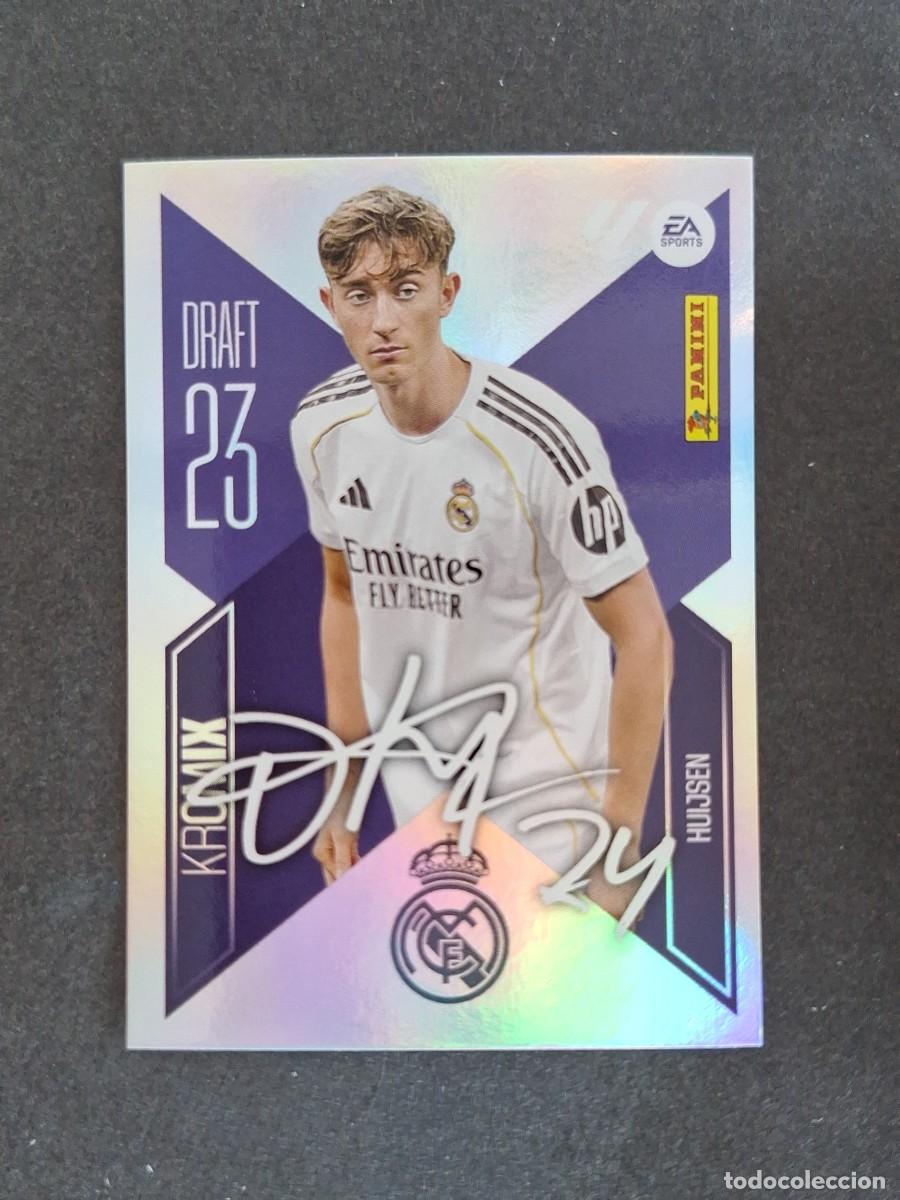 Fu&szlig;ball-Sticker: L1 HUIJSEN REAL MADRID DRAFT 23 KROMIX LIGA ESTE 2026 2027 26 27 NUNCA PEGADO SIN PEGAR