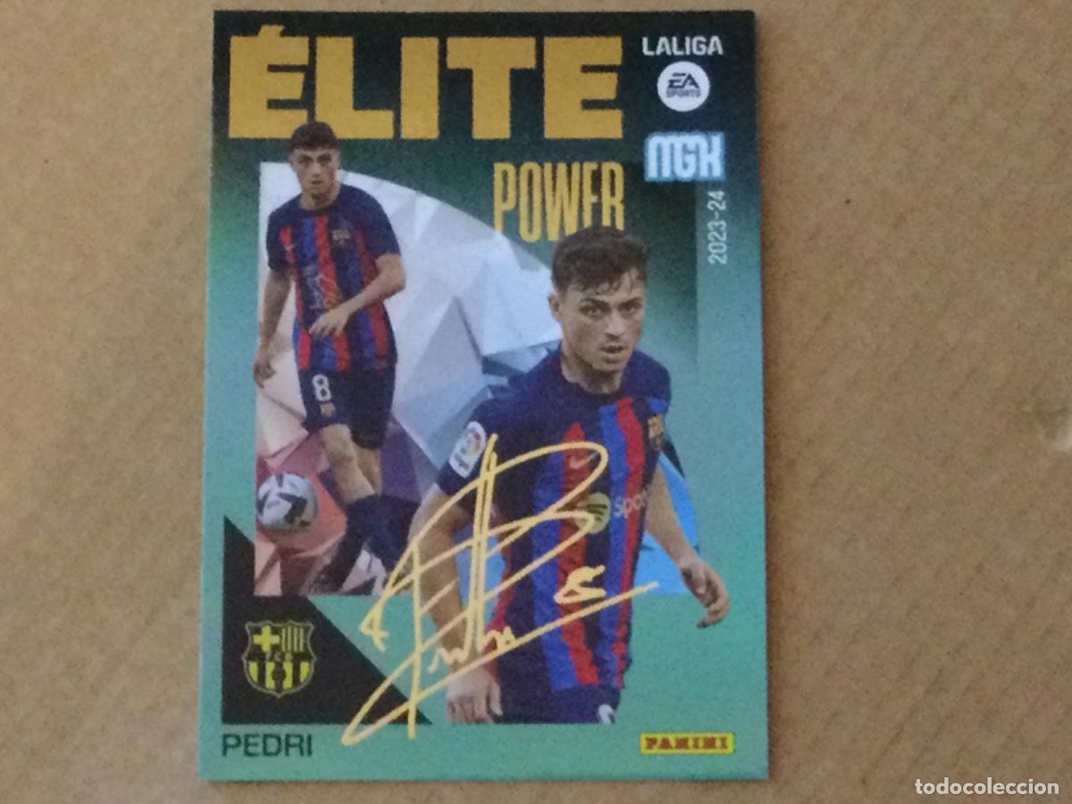 Cromos de f&uacute;tbol: Cromo panini megacracks 2023-24 Pedri Barcelona Elite Power
