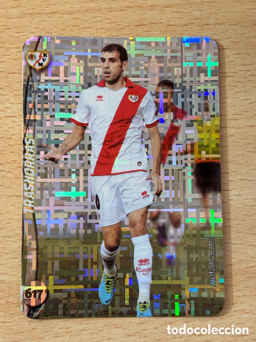 Figurine di Calcio: # 617 Trashorras Rayo Vallecano Mundicromo 2015 Metalcard top versi&oacute;n tetris