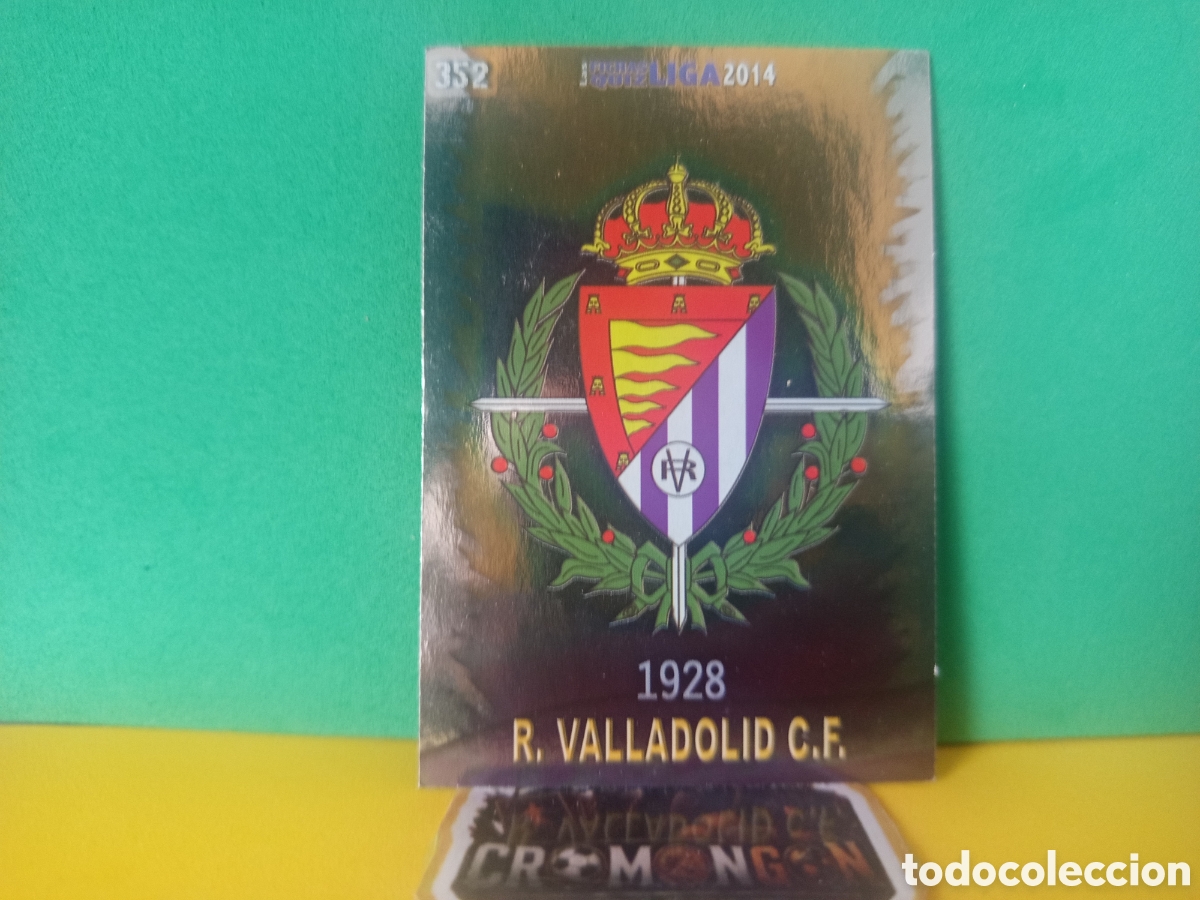 Cromos de f&uacute;tbol: ❇️ CROMO ⚽ CARD ESCUDO VALLADOLID 352 FICHAS LIGA QUIZ GAME 2014 13 14 2013 2014 MUNDICROMO ❇️