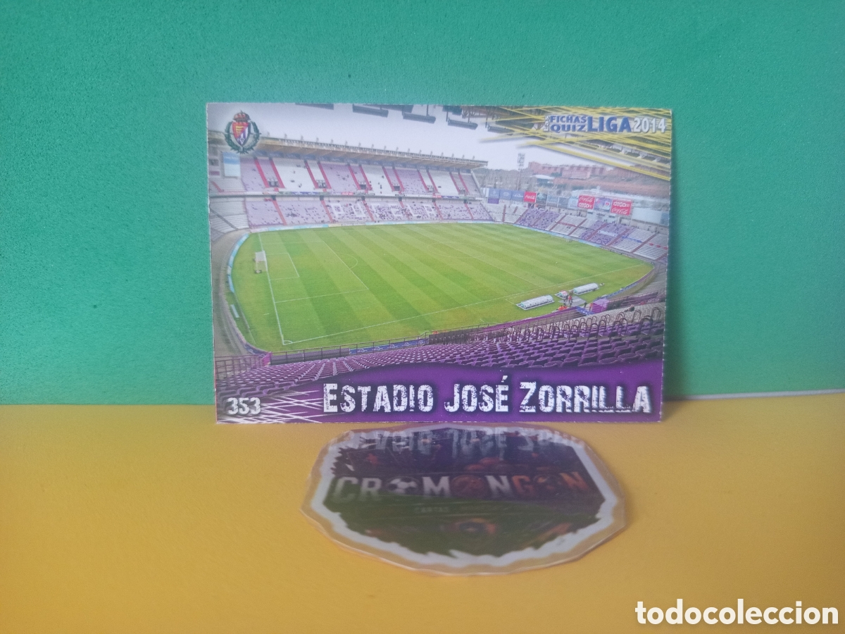 Cartes &agrave; collectionner de Football: ❇️ CROMO ⚽ ESTADIO JOSE ZORRILLA VALLADOLID 353 FICHAS LIGA QUIZ GAME 2014 13 14 2013 MUNDICROMO ❇️