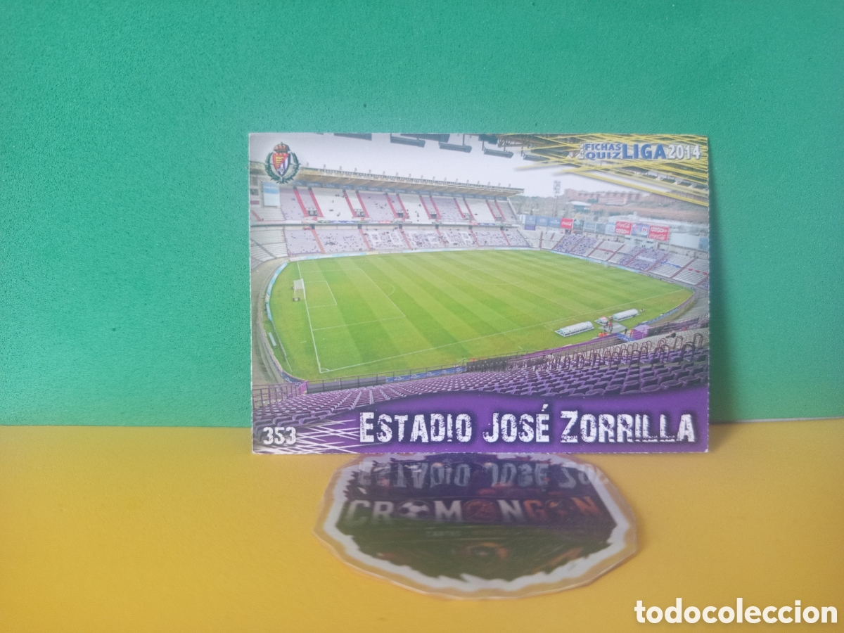 Cartes &agrave; collectionner de Football: ❇️ CROMO ⚽ ESTADIO JOSE ZORRILLA VALLADOLID 353 FICHAS LIGA QUIZ GAME 2014 13 14 2013 MUNDICROMO ❇️