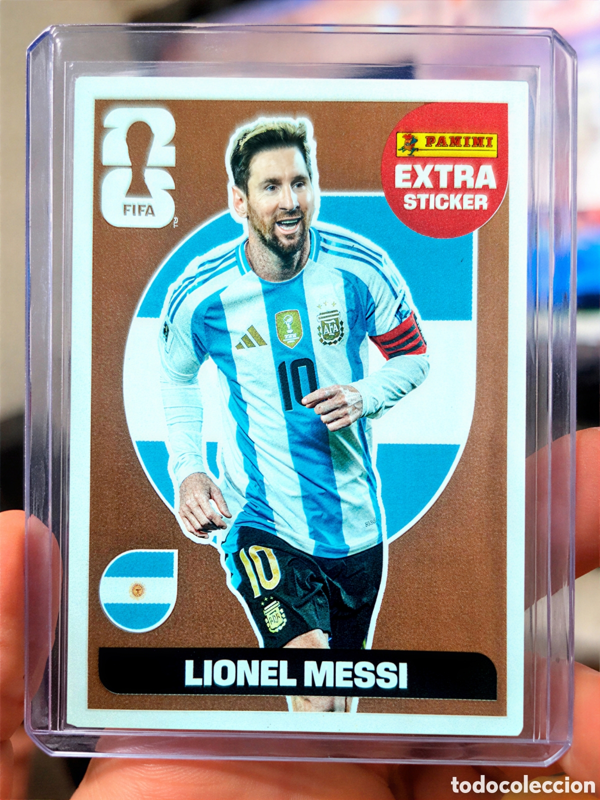 Figurine di Calcio: LIONEL MESSI - ARGENTINA - EXTRA STICKER &ndash; MUNDIAL 2026 PANINI
