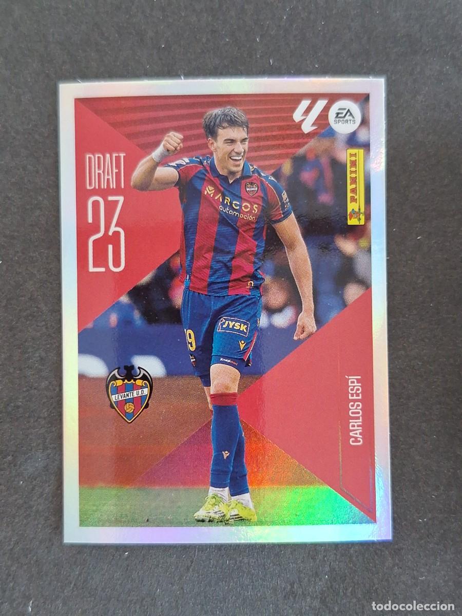 Cromos de f&uacute;tbol: L1 CARLOS ESPI LEVANTE U. D. DRAFT 23 LIGA ESTE 2026 2027 26 27 NUNCA PEGADO SIN PEGAR