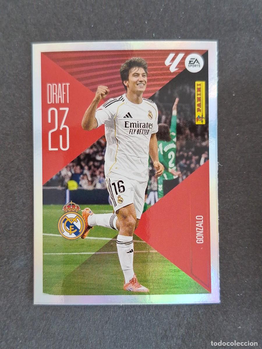 Fu&szlig;ball-Sticker: L1 GONZALO REAL MADRID DRAFT 23 LIGA ESTE 2026 2027 26 27 NUNCA PEGADO SIN PEGAR