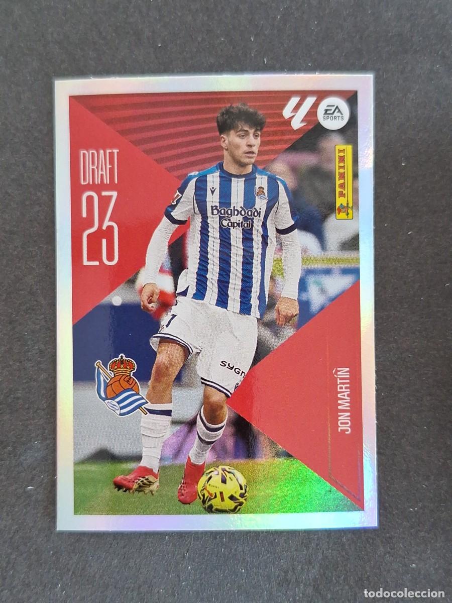 Fu&szlig;ball-Sticker: L1 JON MARTIN REAL SOCIEDAD DRAFT 23 LIGA ESTE 2026 2027 26 27 NUNCA PEGADO SIN PEGAR