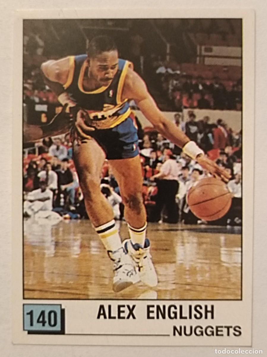 Cromos de f&uacute;tbol: #140 ALEX ENGLISH (DENVER NUGGETS) BASKET NBA 90 PANINI