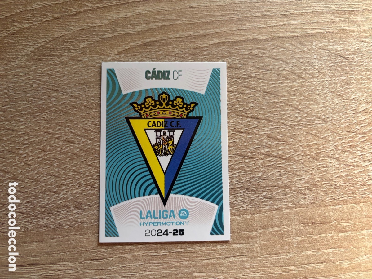 Cromos de f&uacute;tbol: 4 ESCUDO C&Aacute;DIZ CF LALIGA HYPERMOTION COLECCI&Oacute;N LIGA ESTE EDICIONES ESTE 2024 2025 24 25 PANINI