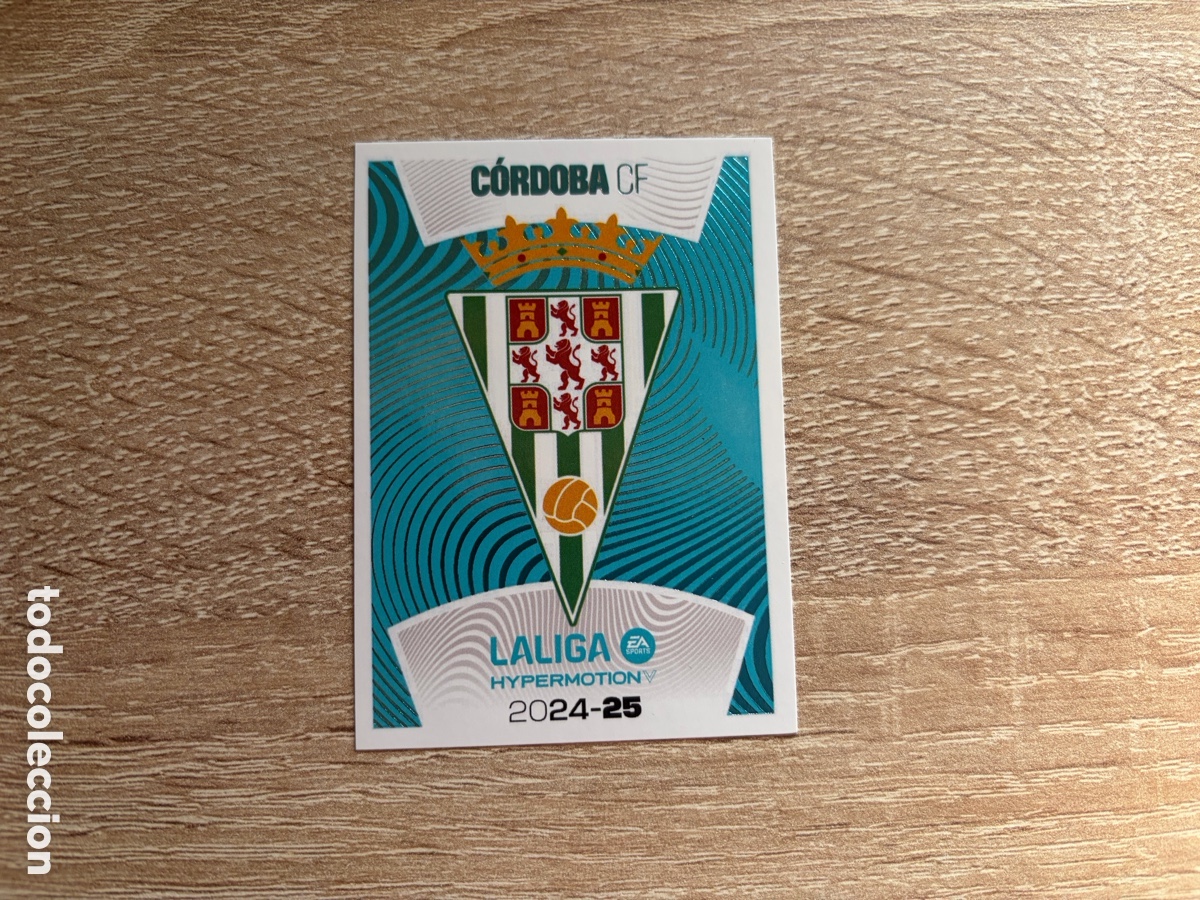 Cromos de f&uacute;tbol: 7 ESCUDO C&Oacute;RDOBA CF LALIGA HYPERMOTION COLECCI&Oacute;N LIGA ESTE EDICIONES ESTE 2024 2025 24 25 PANINI