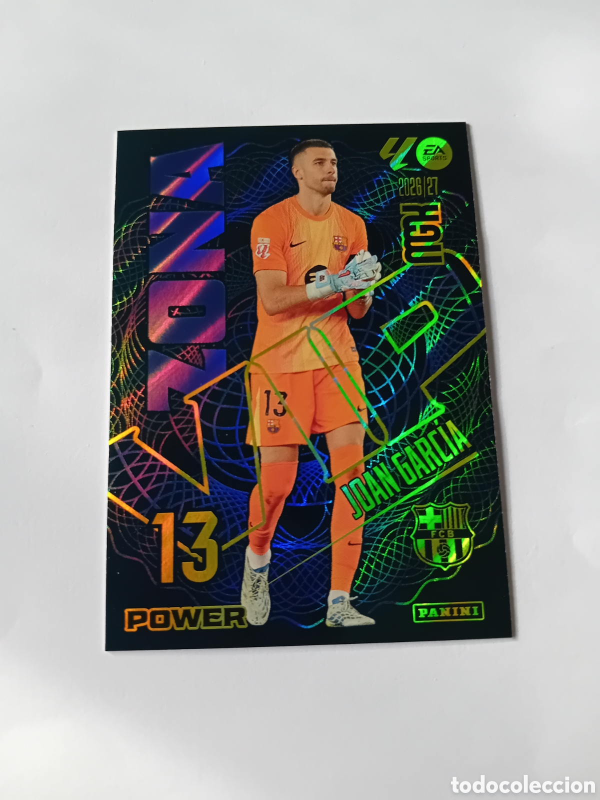 Cromos de Futebol: Joan Garc&iacute;a Zona Vip Power 399P Barcelona 26 27 2026 2027 Megacracks MGK Panini Nuevo