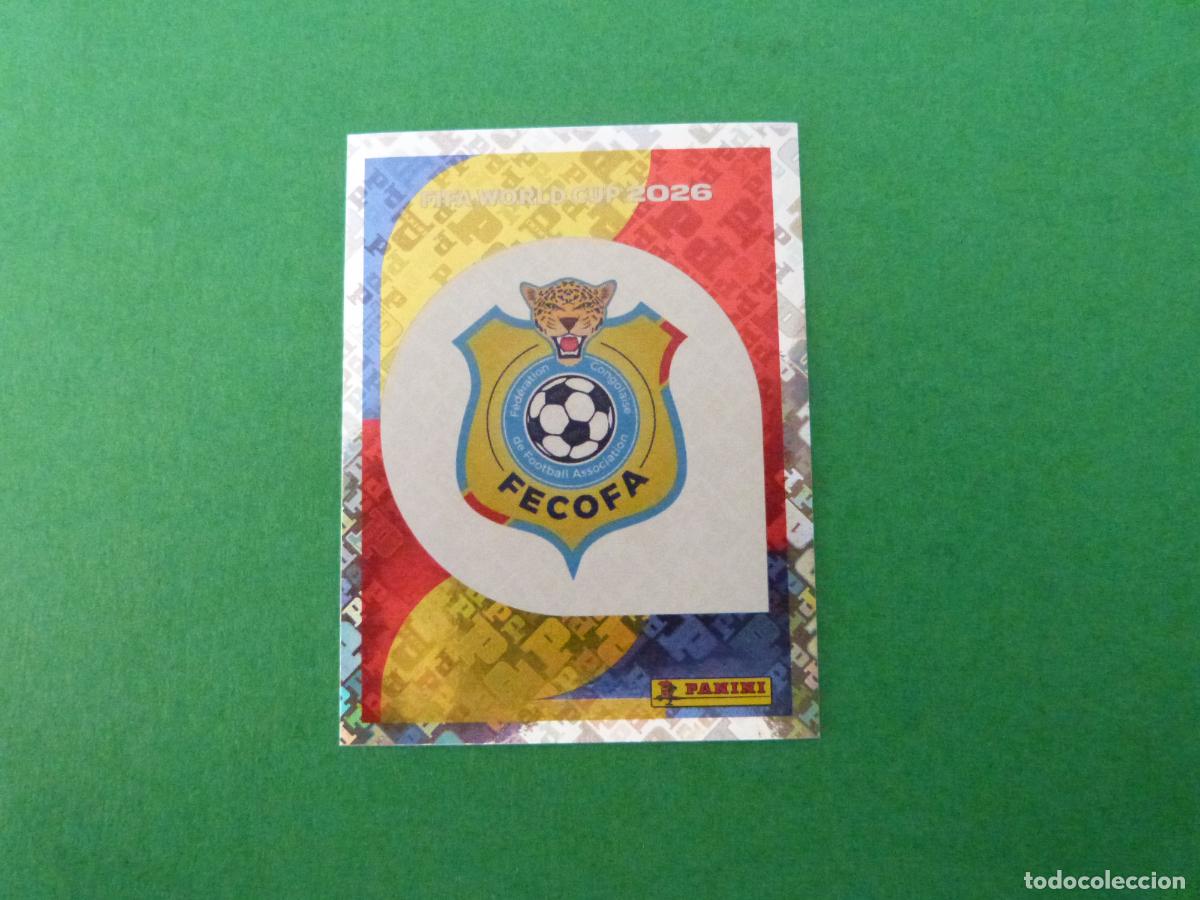 Cromos de f&uacute;tbol: CROMO FUTBOL ESCUDO REP. DEM. CONGO SIN PEGAR N&ordm; 1 COD 1 MUNDIAL 2026 PANINI