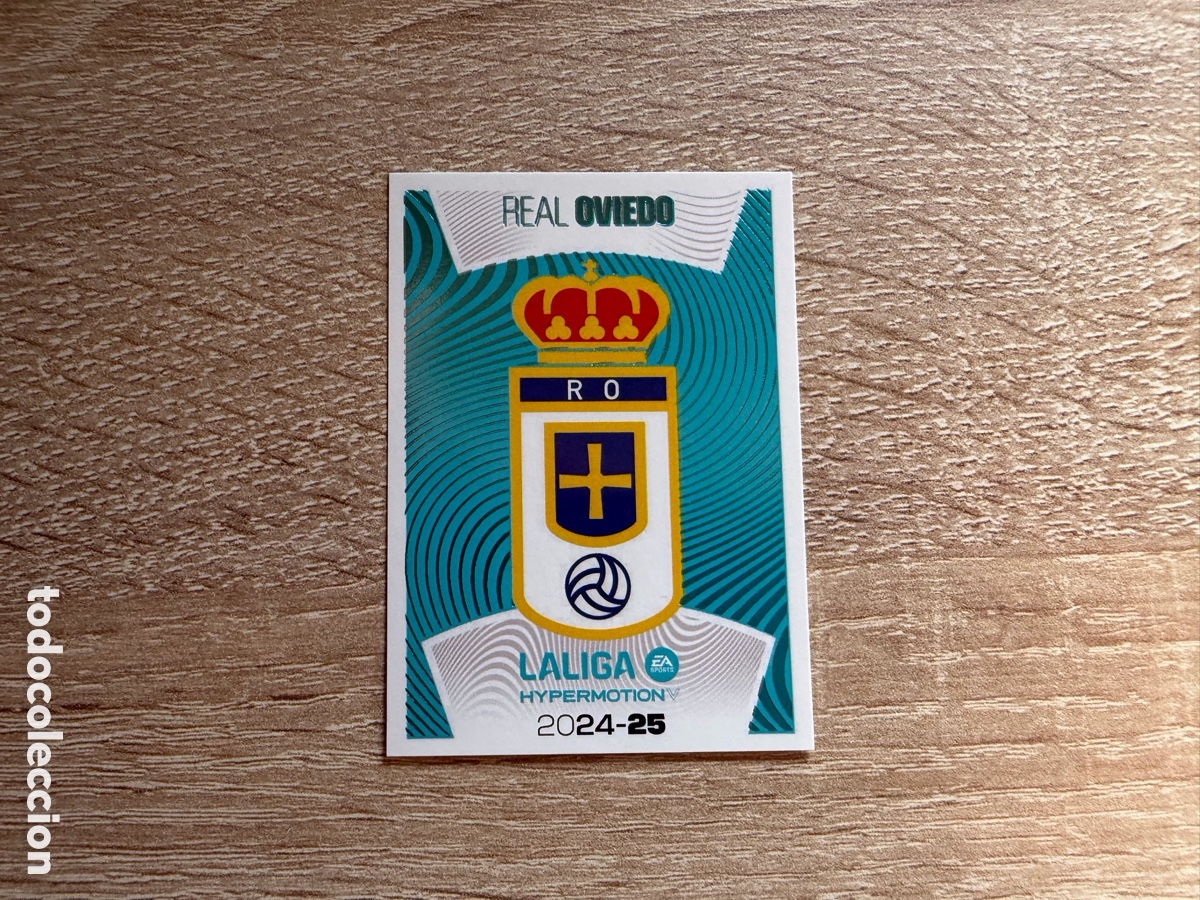 Figurine di Calcio: 18 ESCUDO REAL OVIEDO LALIGA HYPERMOTION COLECCI&Oacute;N LIGA ESTE EDICIONES ESTE 2024 2025 24 25 PANINI