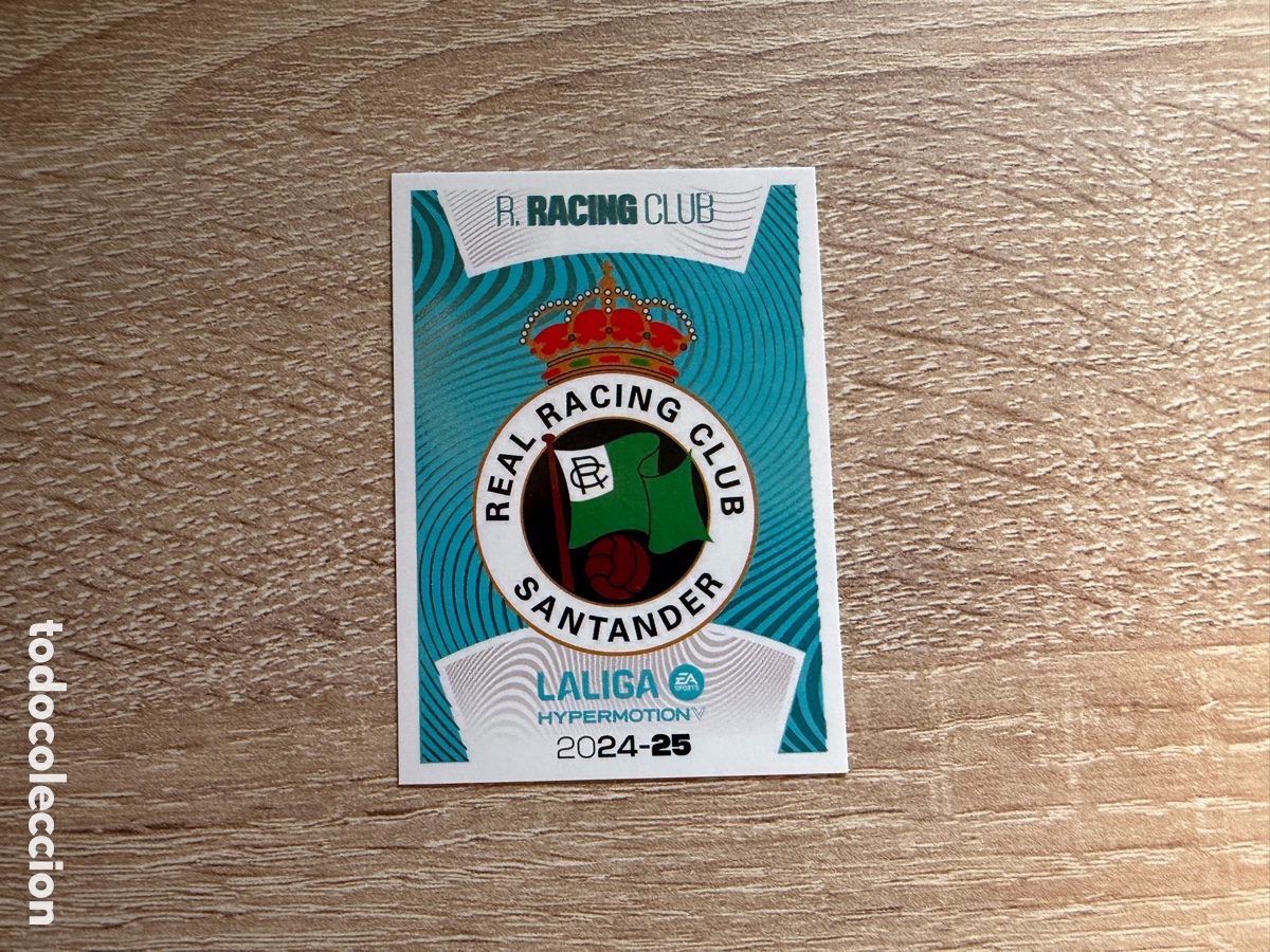 Cromos de f&uacute;tbol: 19 ESCUDO R. RACING CLUB LALIGA HYPERMOTION COLECCI&Oacute;N LIGA ESTE EDICIONES ESTE 2024 2025 24 25