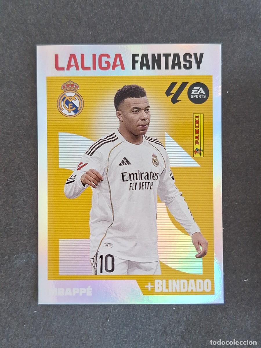 Cromos de f&uacute;tbol: L1 MBAPPE REAL MADRID LA LIGA FANTASY + BLINDADO LIGA ESTE 2026 2027 26 27 NUNCA PEGADO