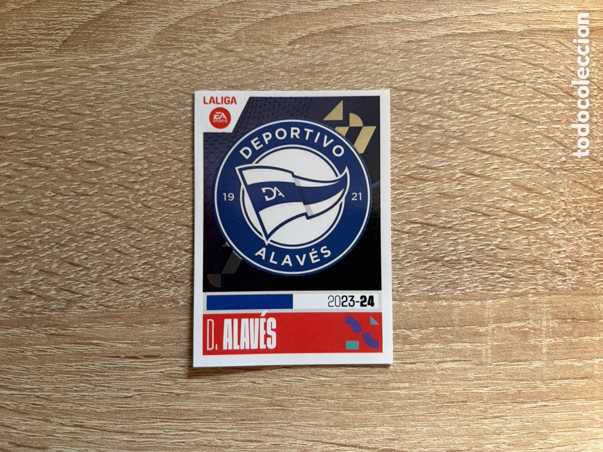 Cromos de f&uacute;tbol: 1 ESCUDO D. ALAV&Eacute;S LALIGA EA SPORTS COLECCI&Oacute;N LIGA ESTE EDICIONES ESTE 2023 2024 23 24 PANINI