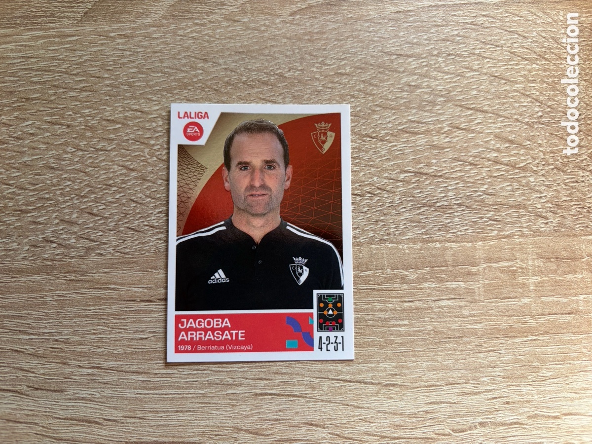 Cromos de f&uacute;tbol: 2 ENTRENADOR CA OSASUNA LALIGA EA SPORTS COLECCI&Oacute;N LIGA ESTE EDICIONES ESTE 2023 2024 23 24 PANINI