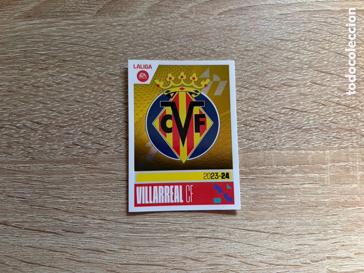 Cromos de f&uacute;tbol: 1 ESCUDO VILLARREAL CF LALIGA EA SPORTS COLECCI&Oacute;N LIGA ESTE EDICIONES ESTE 2023 2024 23 24 PANINI