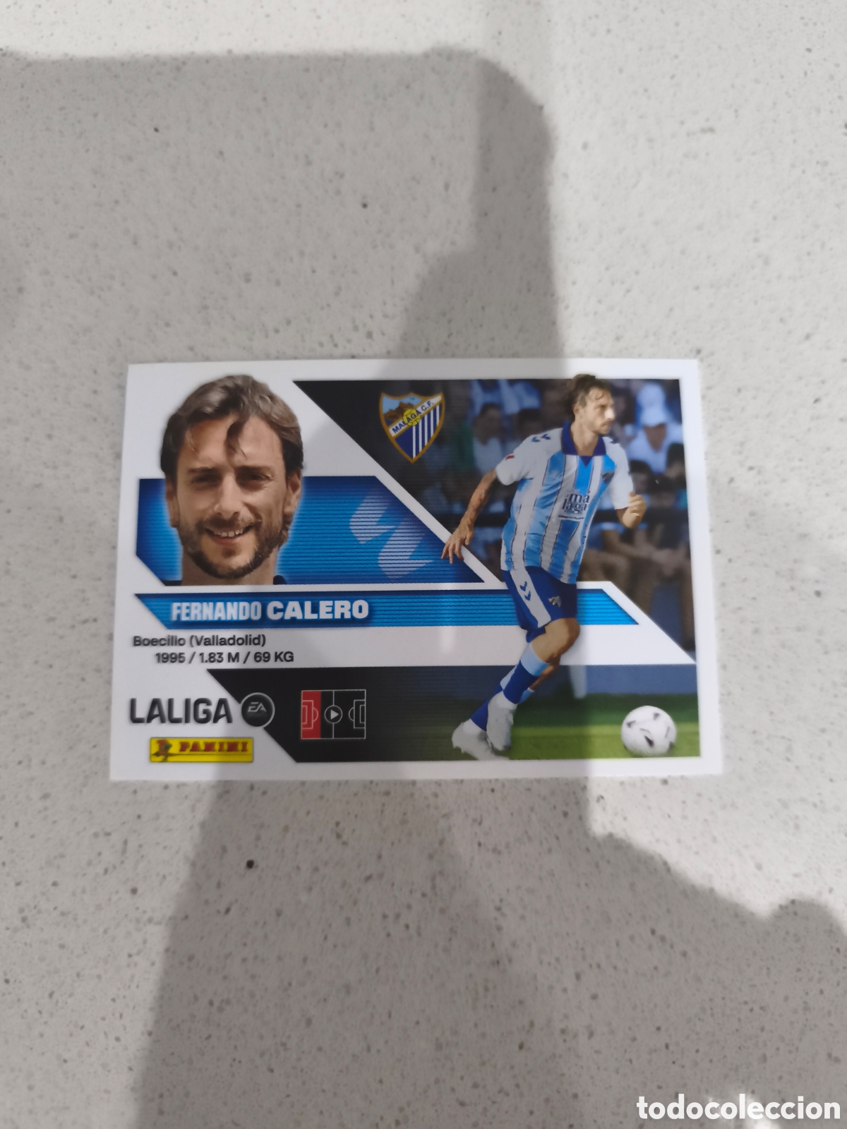 Cromos de f&uacute;tbol: CROMO N&Uacute;MERO 7 CALERO M&Aacute;LAGA. LIGA ESTE 26/27. PANINI. SEGUNDA EDICI&Oacute;N.