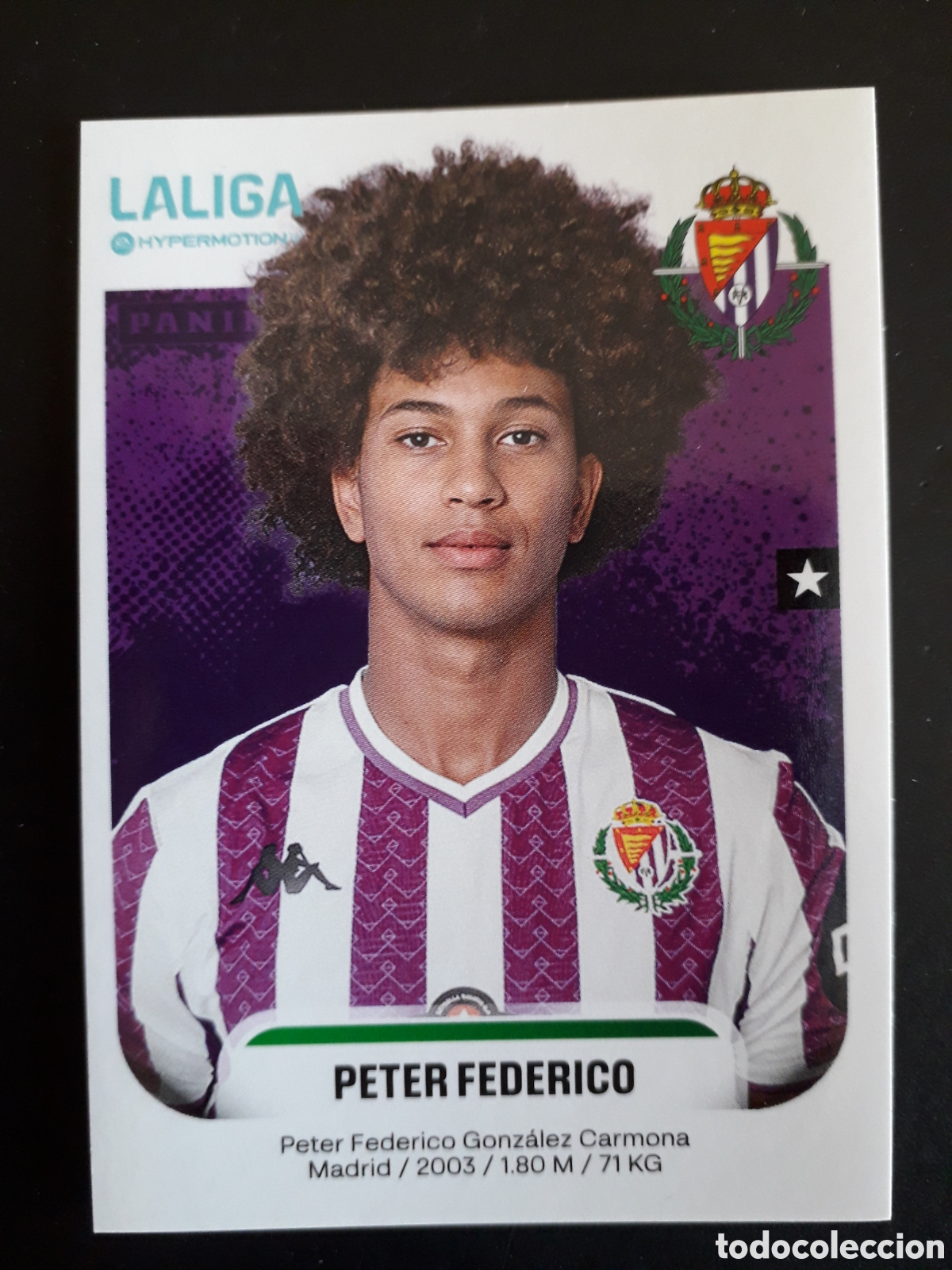 Cromos de f&uacute;tbol: PETER FEDERICO VALLADOLID N&deg; 399 B LALIGA HYPERMOTION 25 26 2025 2026 PANINI SIN PEG PEDIDO M&Iacute;NIM 3&euro;