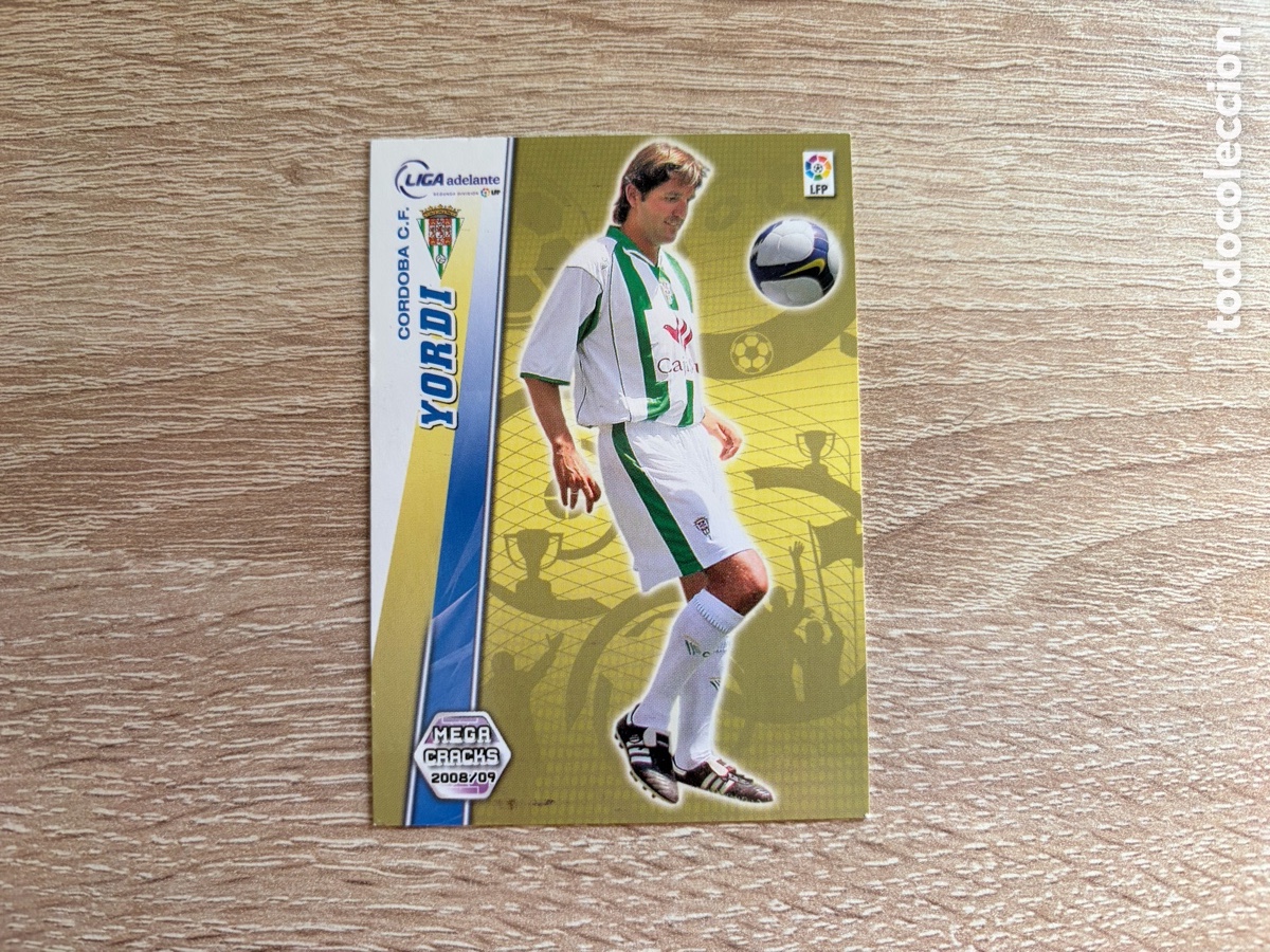 Cromos de f&uacute;tbol: 432 YORDI BOMBARDERO MEGACRACKS MGK 2008 2009 08 09 C&Oacute;RDOBA CF LIGA ADELANTE PANINI