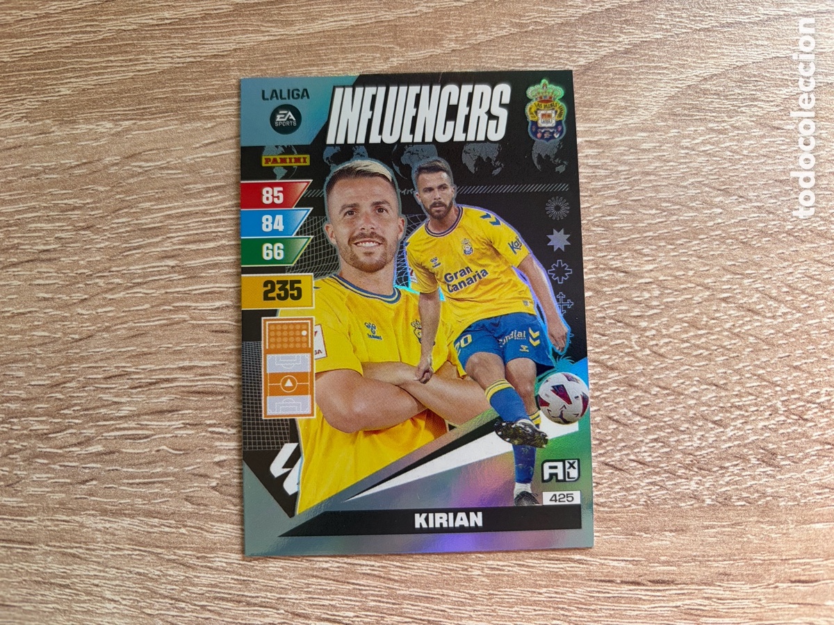 Cromos de f&uacute;tbol: 425 KIRIAN INFLUENCERS UD LAS PALMAS ADRENALYN XL LALIGA 2023 2024 23 24 PANINI