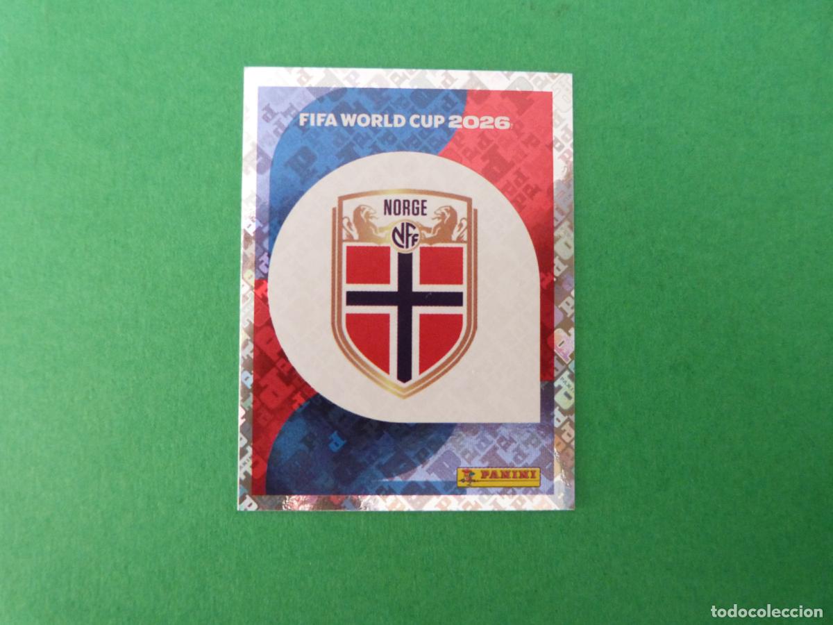 Cromos de f&uacute;tbol: CROMO FUTBOL ESCUDO NORUEGA SIN PEGAR N&ordm; 1 NOR 1 MUNDIAL 2026 PANINI