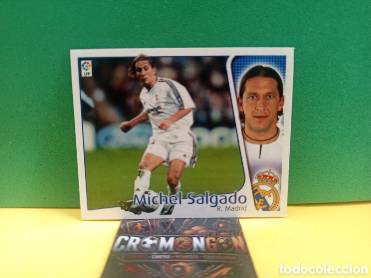 Cromos de f&uacute;tbol: ❇️ CROMO ⚽ MICHEL SALGADO MADRID LIGA 2004 2005 04 05 ED. ESTE PANINI SIN PEGAR (ESCRITO DETR&Aacute;S)❇️