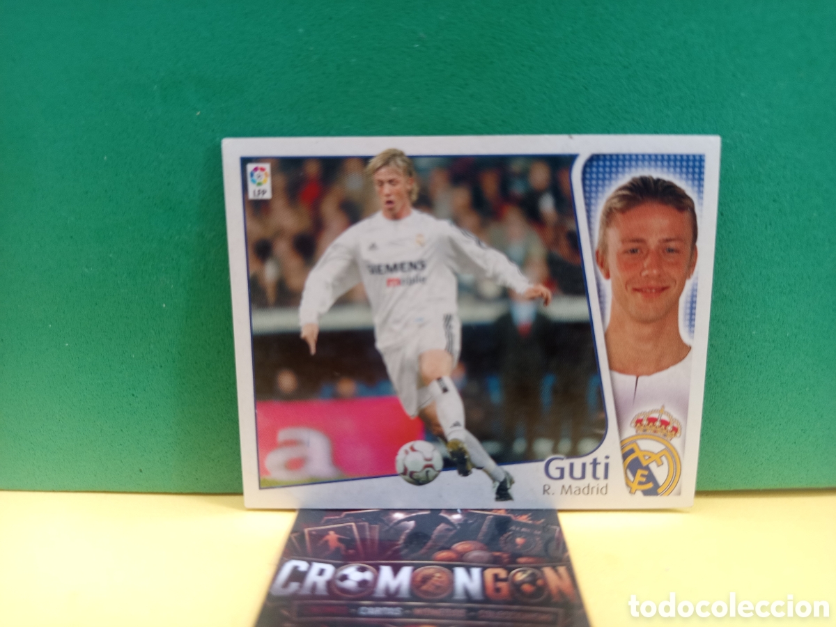 Cromos de f&uacute;tbol: ❇️ CROMO ⚽ GUTI MADRID LIGA 2004 2005 04 05 ED. ESTE PANINI SIN PEGAR (ESCRITO DETR&Aacute;S)❇️