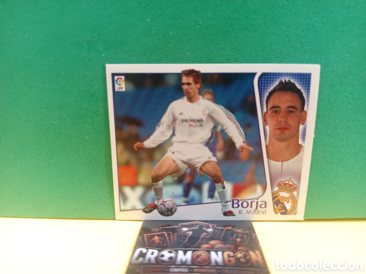 Cromos de f&uacute;tbol: ❇️ CROMO ⚽ BORJA MADRID LIGA 2004 2005 04 05 ED. ESTE PANINI SIN PEGAR (ESCRITO DETR&Aacute;S)❇️