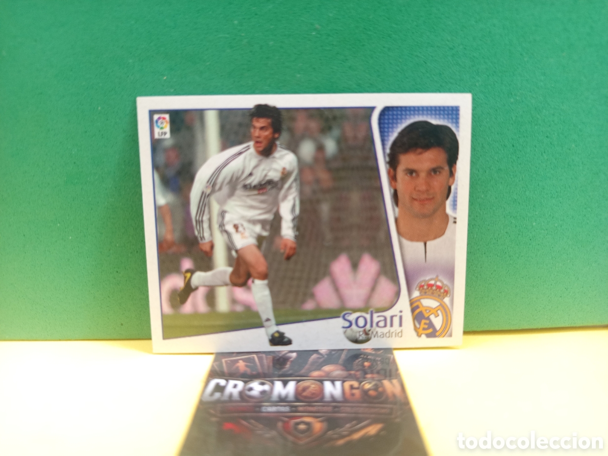 Cromos de f&uacute;tbol: ❇️ CROMO ⚽ SOLARI MADRID LIGA 2004 2005 04 05 ED. ESTE PANINI SIN PEGAR (ESCRITO DETR&Aacute;S)❇️