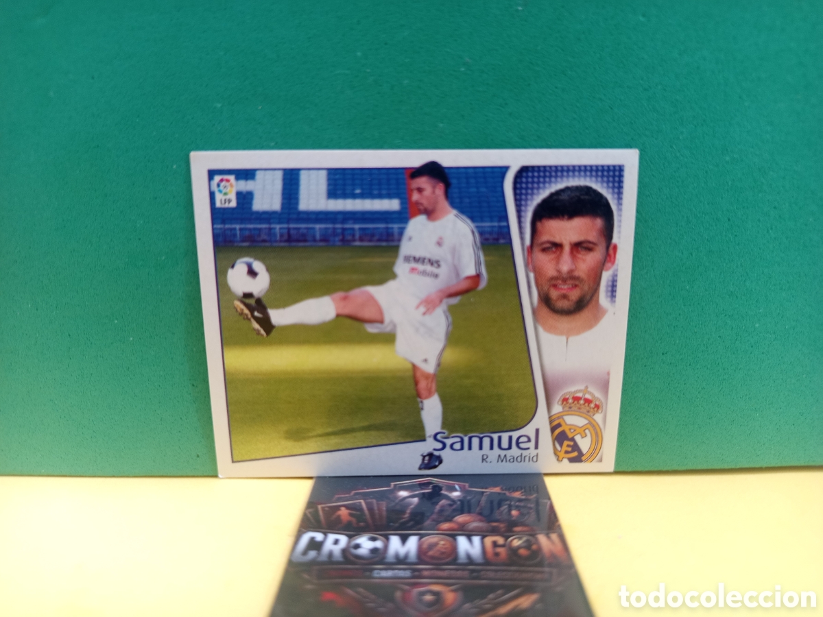 Cartes &agrave; collectionner de Football: ❇️ CROMO ⚽ SAMUEL MADRID LIGA 2004 2005 04 05 ED. ESTE PANINI SIN PEGAR (ESCRITO DETR&Aacute;S)❇️
