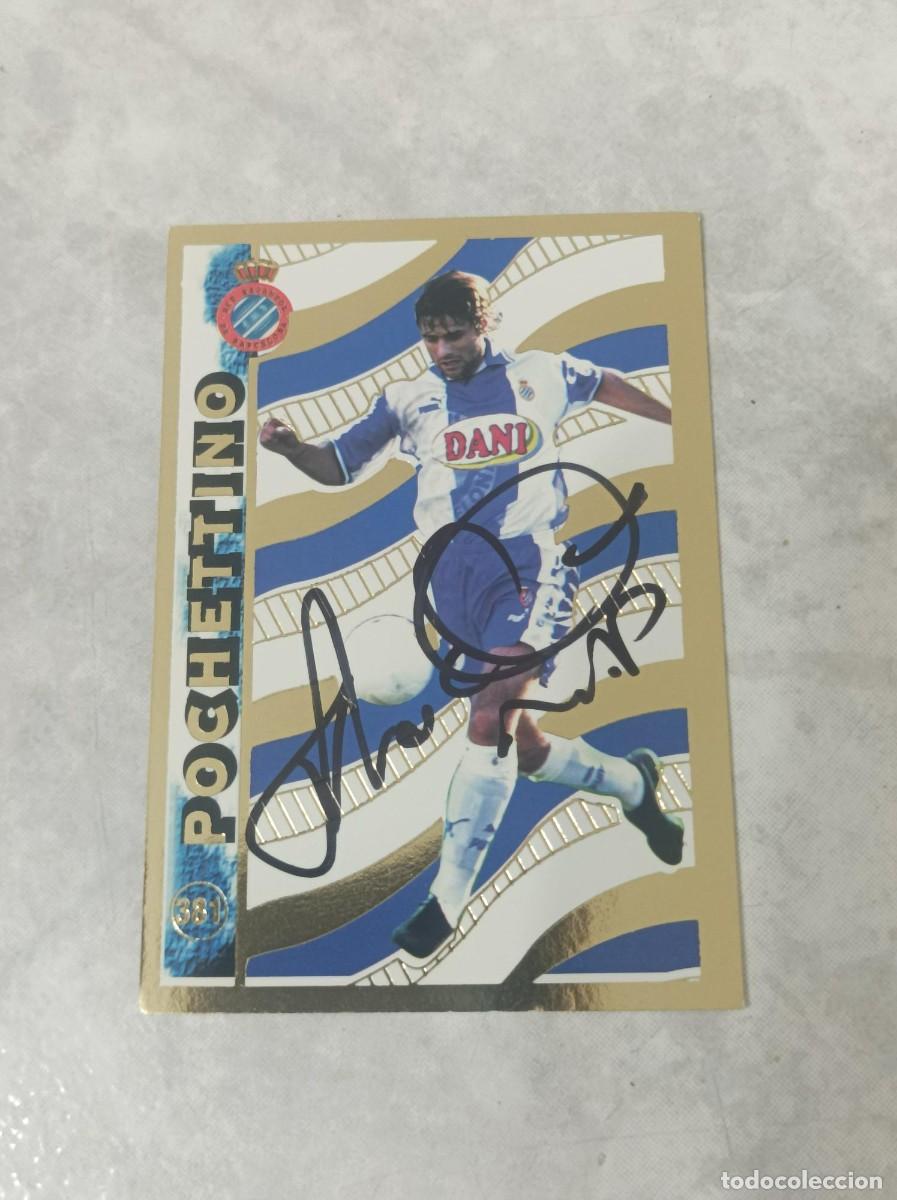 Cromos de Futebol: Cromo futbol firmado Pochettino