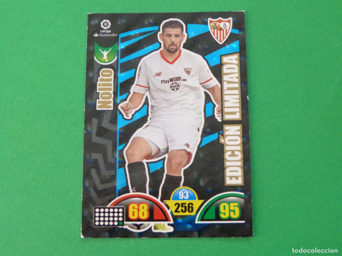 Cromos de f&uacute;tbol: TRADING CARD FUTBOL NOLITO SEVILLA F.C. EDICION LIMITADA LIGA ADRENALYN XL 2016-2017/16-17