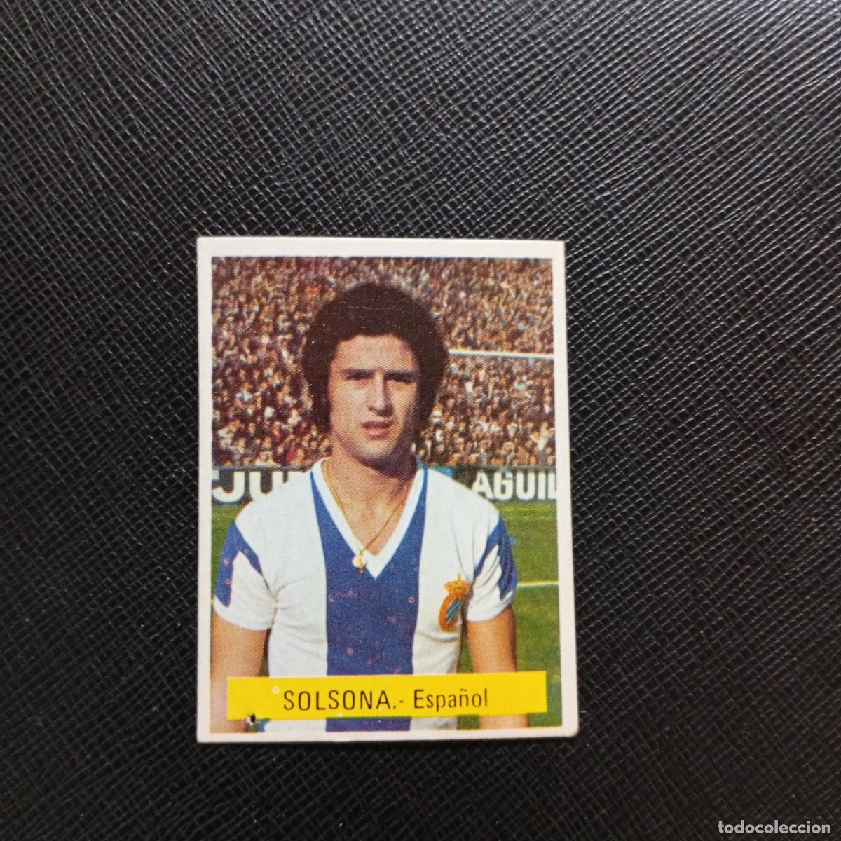 Cromos de f&uacute;tbol: SOLSONA ESPA&Ntilde;OL FINI 1975 1976 CROMO FUTBOL LIGA 75 76 - SIN PEGAR - A70 PG46
