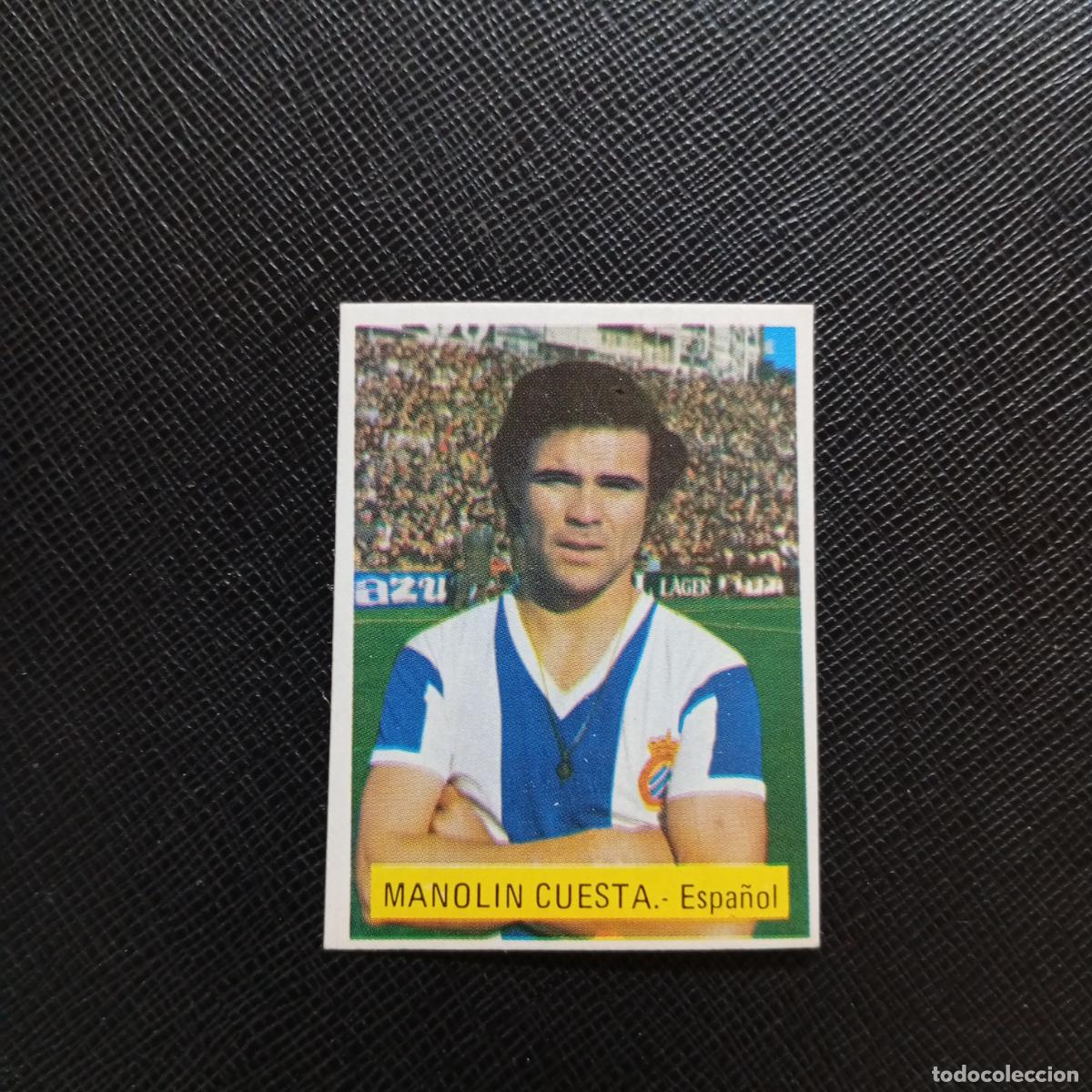 Cromos de f&uacute;tbol: MANOLIN CUESTA ESPA&Ntilde;OL FINI 1975 1976 CROMO FUTBOL LIGA 75 76 - SIN PEGAR - A70 PG46