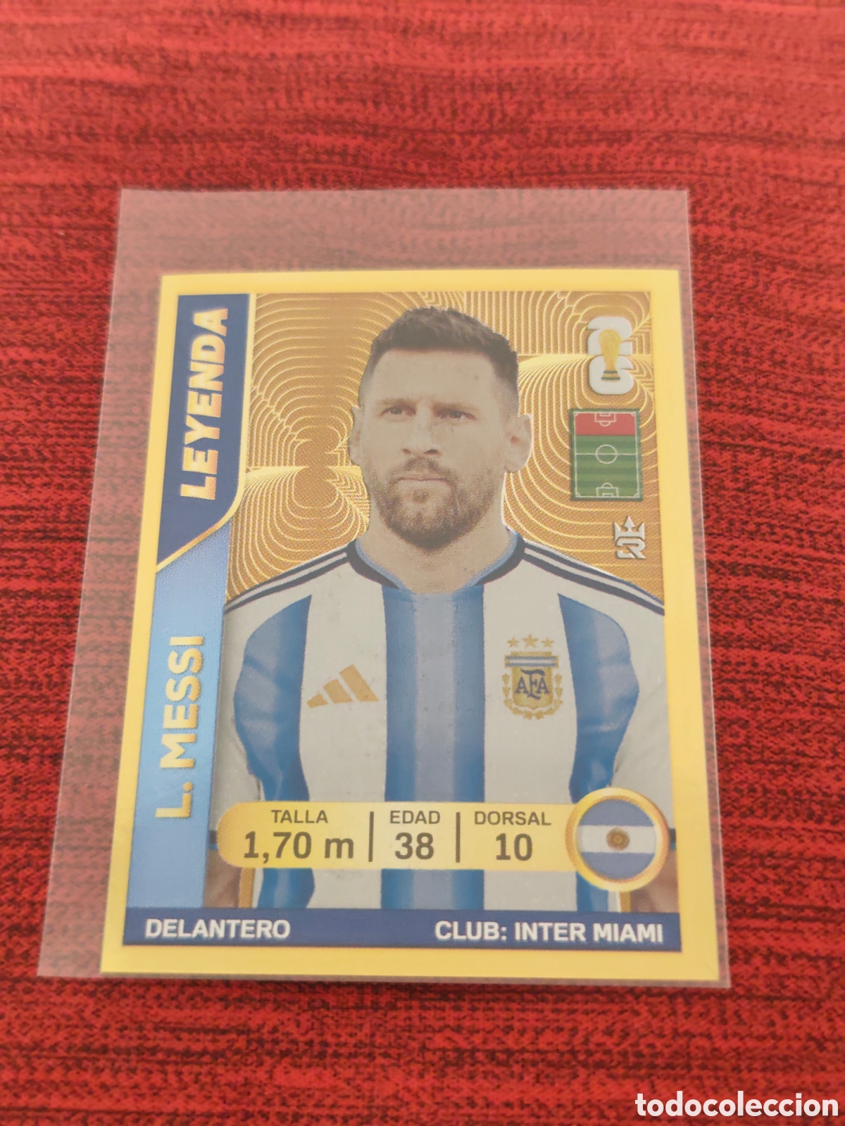 Cartes &agrave; collectionner de Football: 443 MESSI ARGENTINA LEYENDA DORADO MUNDIAL 2026 EDITORIAL TRES REYES