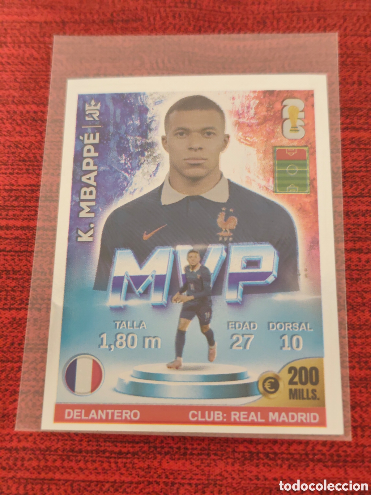 Cartes &agrave; collectionner de Football: 398 MBAPPE FRANCIA MVP PLATEADO MUNDIAL 2026 EDITORIAL TRES REYES
