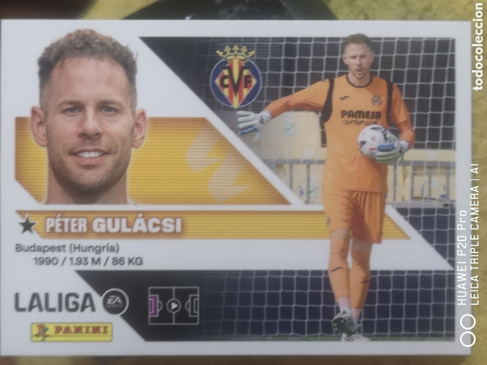 Cromos de f&uacute;tbol: LIGA ESTE 2026 2027 26 27 GULACSI COLOCA 4 BIS VILLARREAL