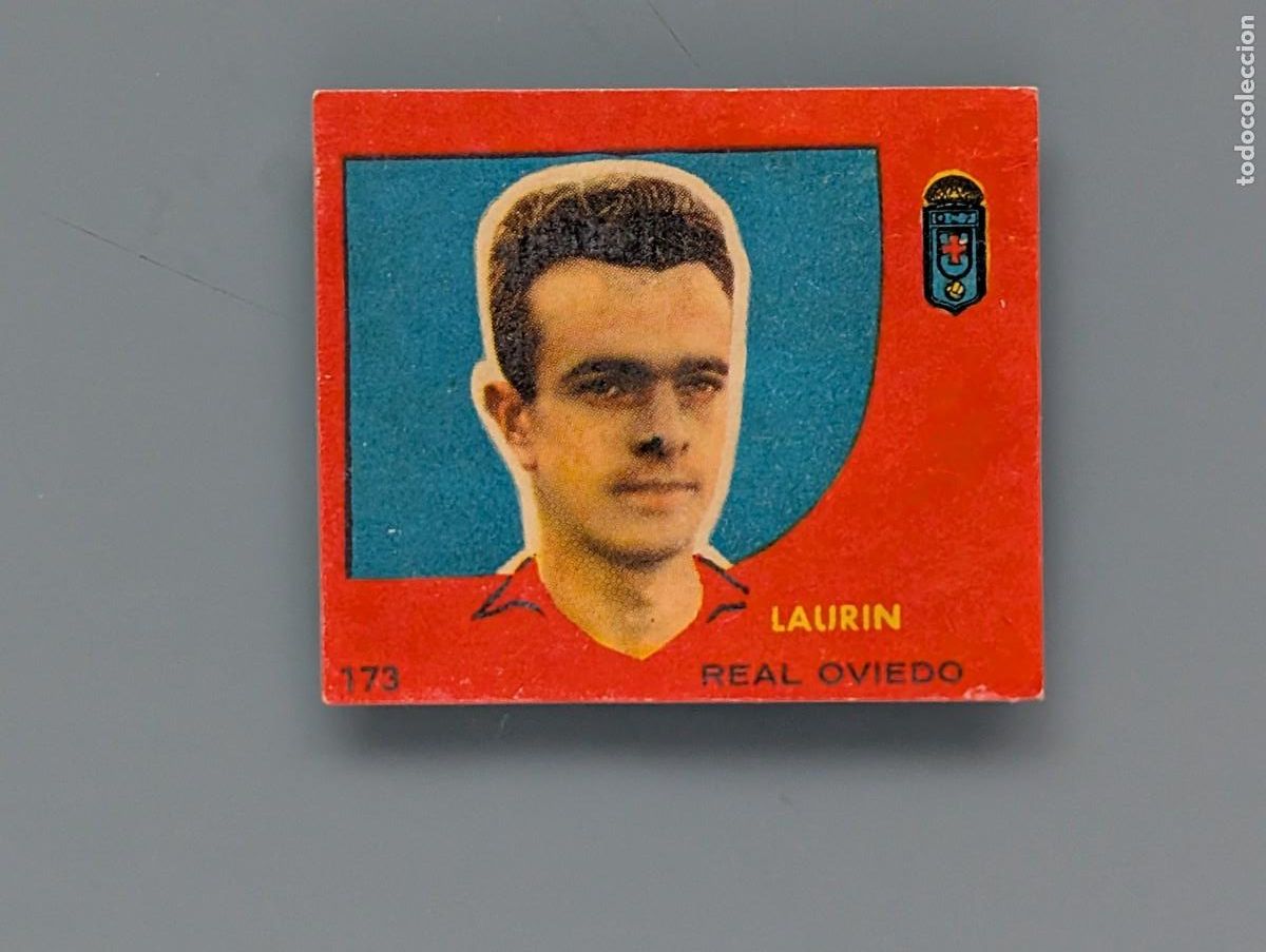 Cromos de f&uacute;tbol: RARO CROMO CARD LAURIN OVIEDO 1958 1959 CAMPEONES BRUGUERA FOOTBALL FUTBOL ASTURIAS GIJON