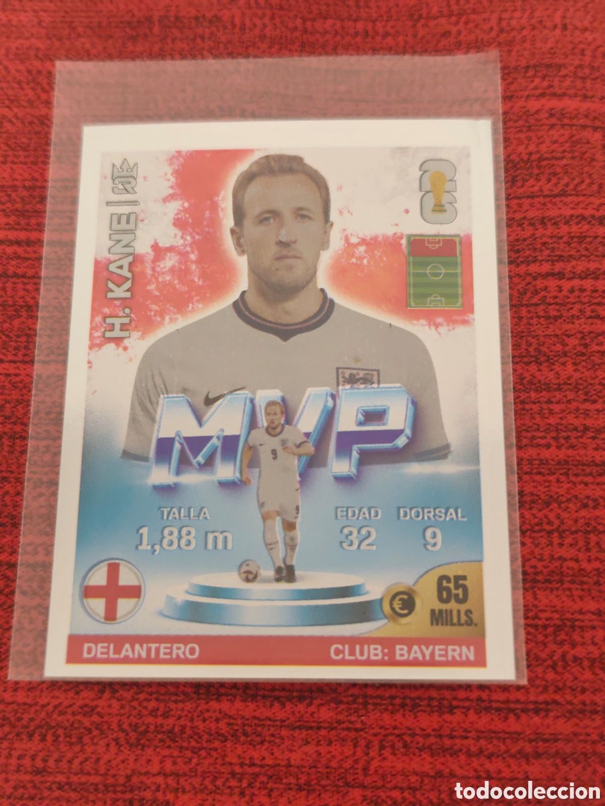 Football Stickers: 536 HARRY KANE INGLATERRA MVP PLATEADO MUNDIAL 2026 EDITORIAL TRES REYES