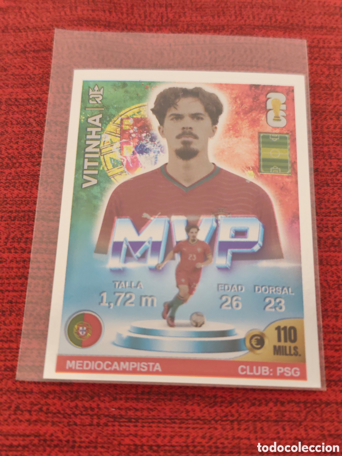 Figurine di Calcio: 486 VITINHA PORTUGAL MVP PLATEADO MUNDIAL 2026 EDITORIAL TRES REYES
