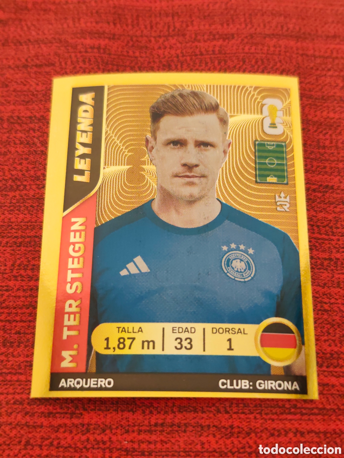 Cromos de f&uacute;tbol: 203 TER STEGEN ALEMANIA LEYENDA DORADO MUNDIAL 2026 EDITORIAL TRES REYES