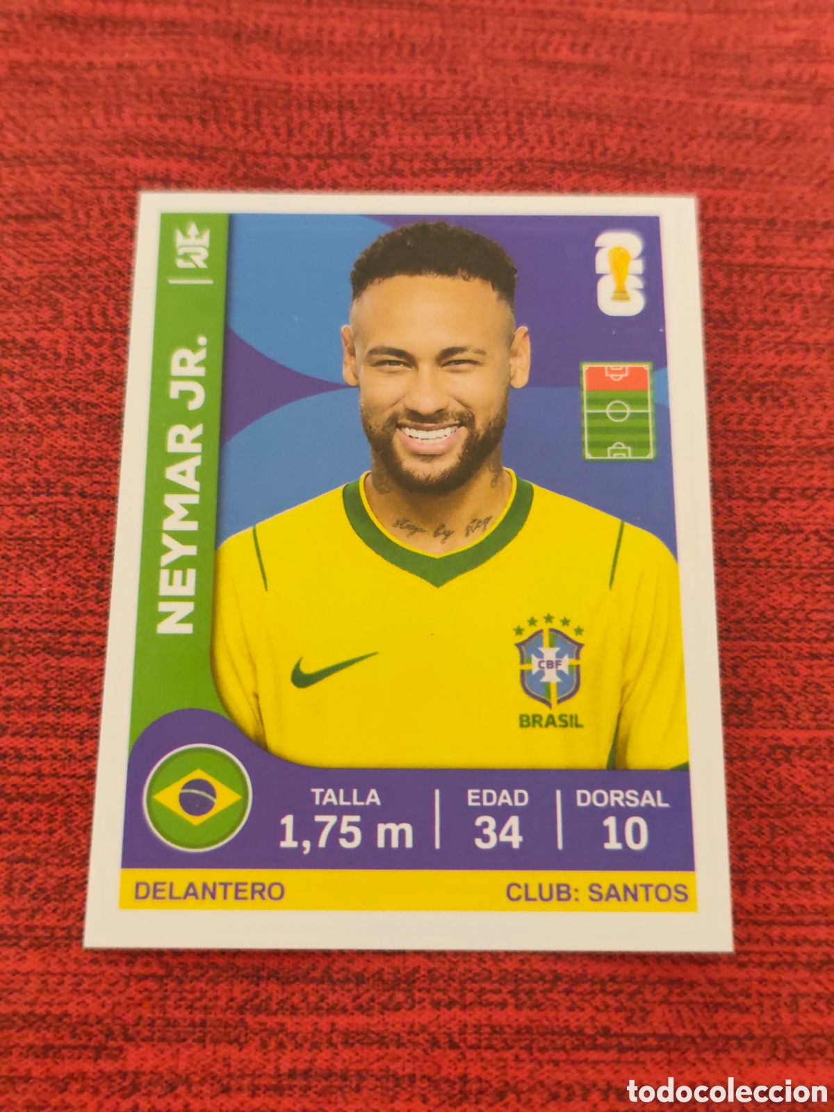 Football Stickers: 123 NEYMAR BRASIL NUEVO CONVOCADO MUNDIAL 2026 EDITORIAL TRES REYES