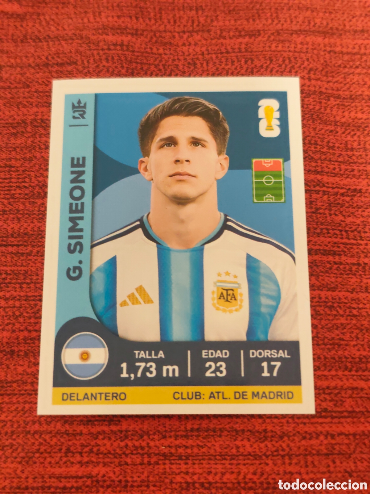 Figurine di Calcio: 442 GIULIANO SIMEONE ARGENTINA MUNDIAL 2026 EDITORIAL TRES REYES