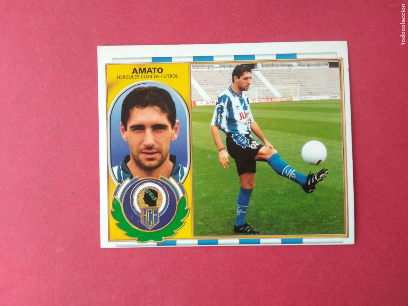Cromos de f&uacute;tbol: EDICIONES ESTE LIGA 1996 1997 96 97 CROMO NUNCA PEGADO COLOCA AMATO HERCULES