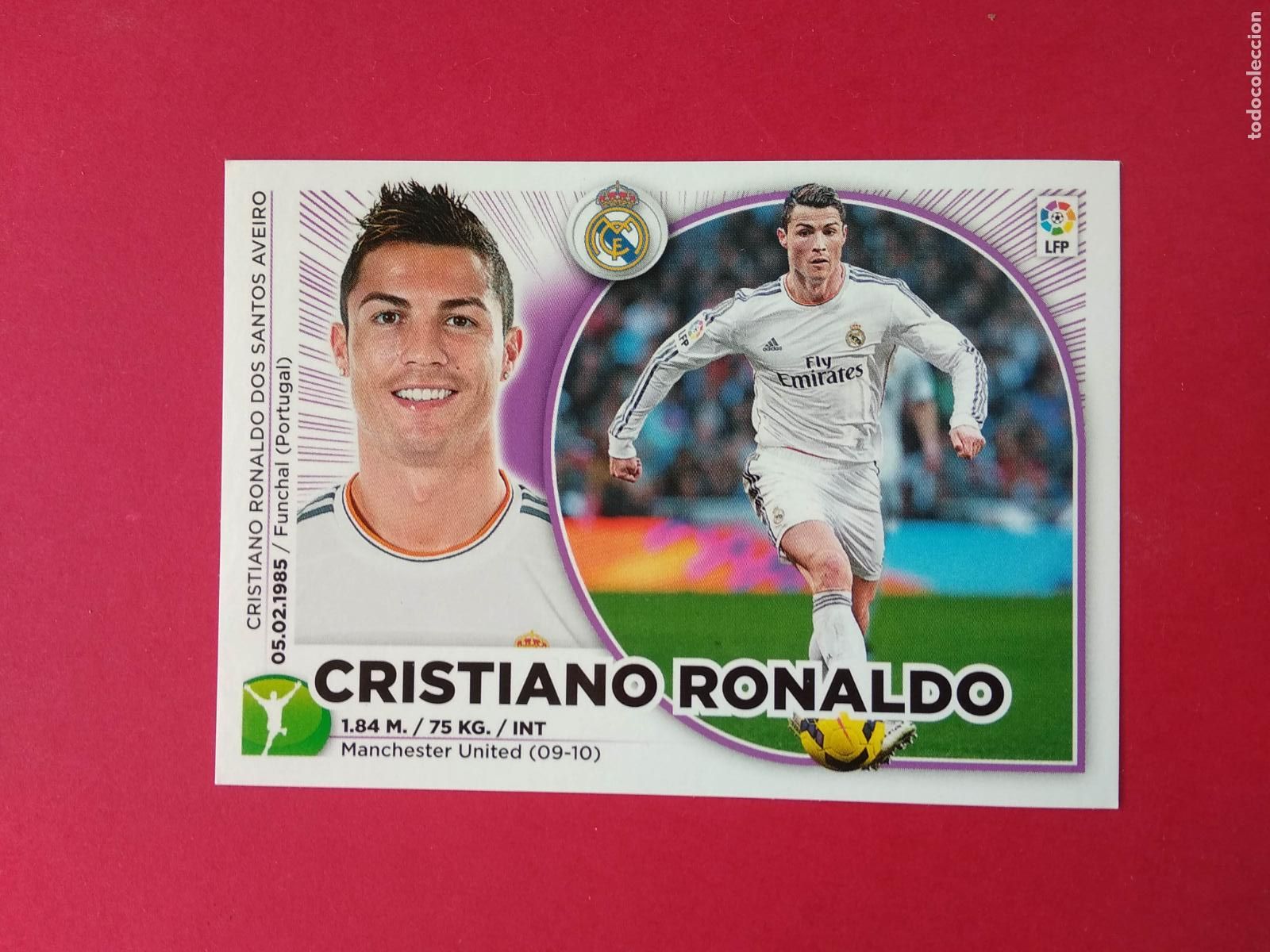 Cromos de f&uacute;tbol: EDICIONES ESTE LIGA 14 15 2014 2015 CROMO NUNCA PEGADO REAL MADRID CRISTIANO RONALDO N&ordm; 16