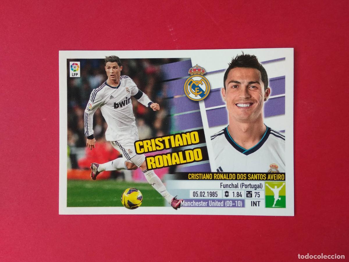 Cromos de f&uacute;tbol: EDICIONES ESTE LIGA 13 14 2013 2014 CROMO NUNCA PEGADO REAL MADRID CRISTIANO RONALDO N&ordm; 15